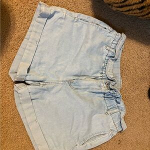 Light Blue Denim Women's Shorts